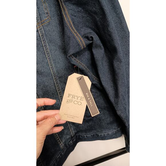 NWT Frye& Co festival jean jacket Aztec Western geo print button size 4XL - Picture 8 of 12